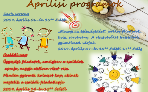 Magyar Máltai Szeretetszolgálat, Dunaújvárosi Játszótér – Játszóház április programjai