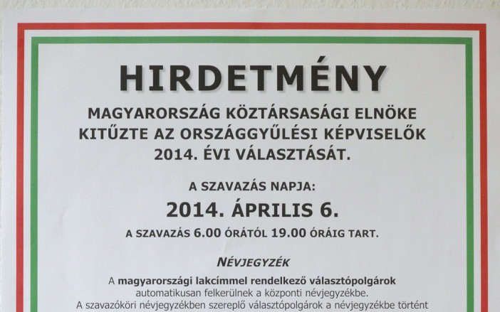 Elkészült az országgyűlési választás plakátja