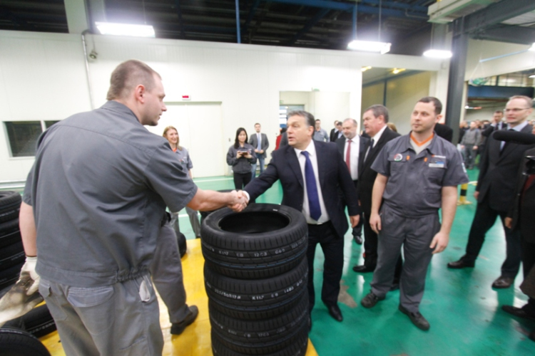 Orbán Viktor a Hankookban járt