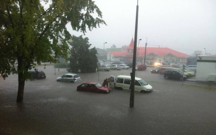 Nem kicsit esett az eső