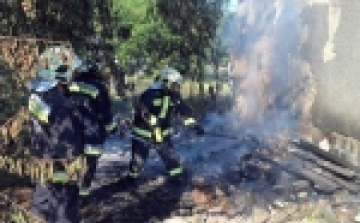 Leégett egy présház Perkátán