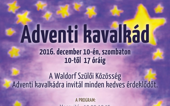 Adventi kavalkád a Waldorf iskolában