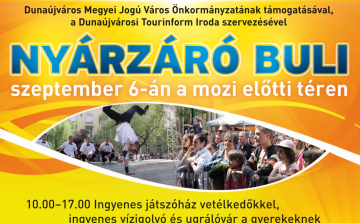 Nyárzáró mulatság a mozi előtti téren