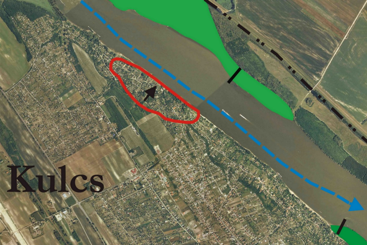 Kulcsnál csúszik a part