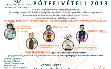 Pótfelvételi a Dunaújvárosi Főiskolán