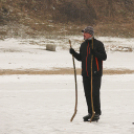 Korcsolyázás a szabadstrandnál