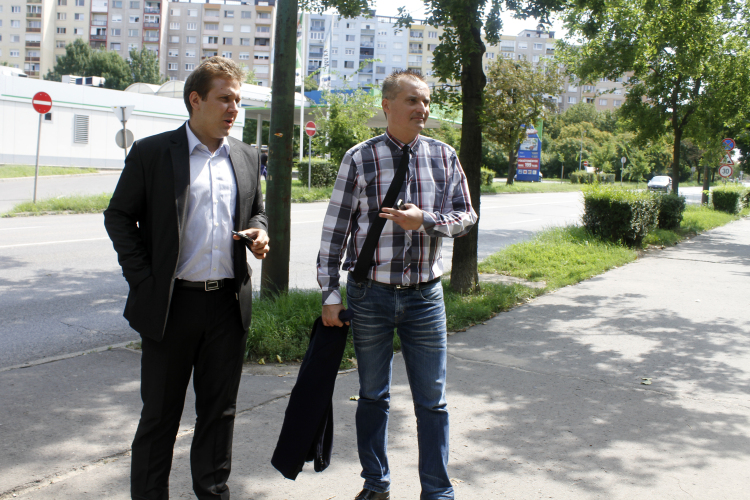 Cserna Gábor polgármester városnézőben