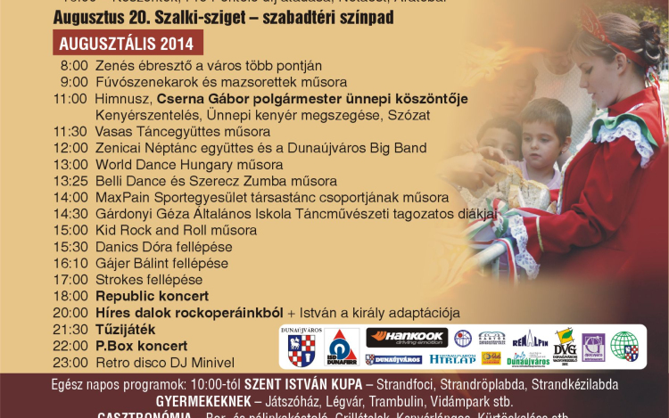 Ünnepi pezsgés a Szalki-szigeten