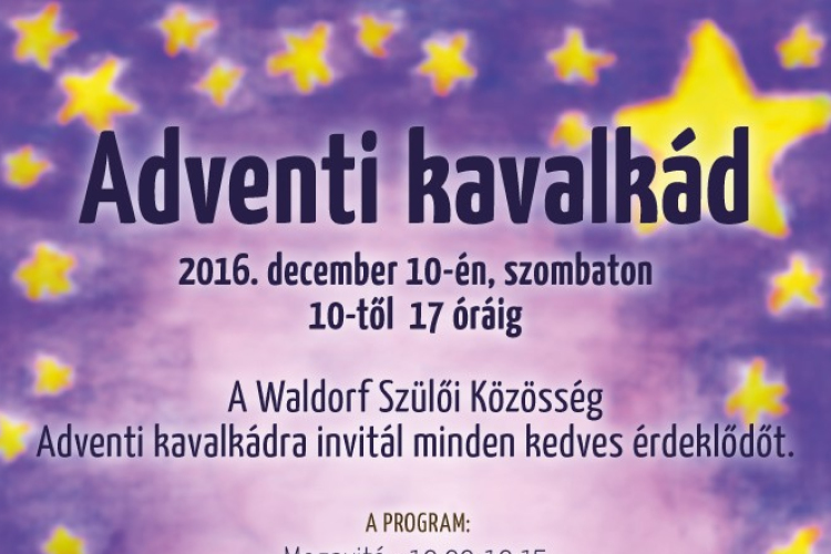 Adventi kavalkád a Waldorf iskolában