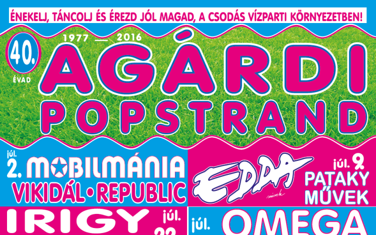 Agárdi Popstrand - MŰSORVÁLTOZÁS!