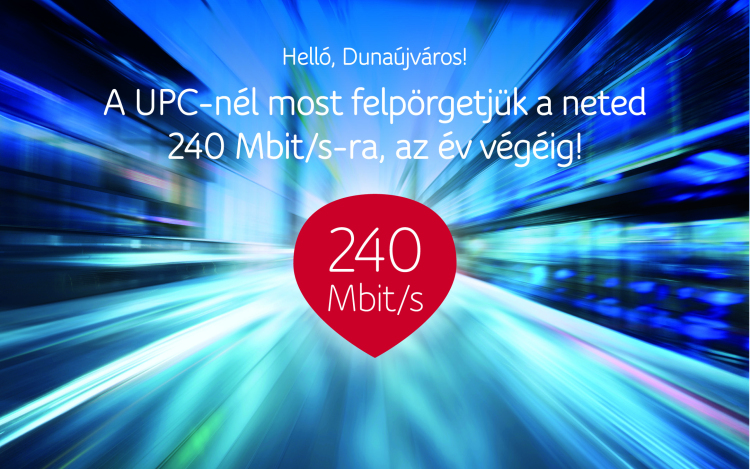 Extra megabitek a UPC-től a dunaújvárosiaknak 