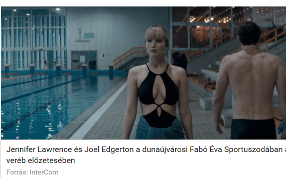 Kémfilmet forgattak az uszodánkban