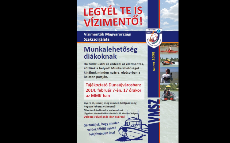 Legyél Te is vízimentő!