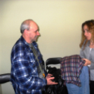 Együtt 2014 kampány-körút  a bejáratnál Gombossal