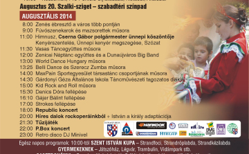 Ünnepi pezsgés a Szalki-szigeten