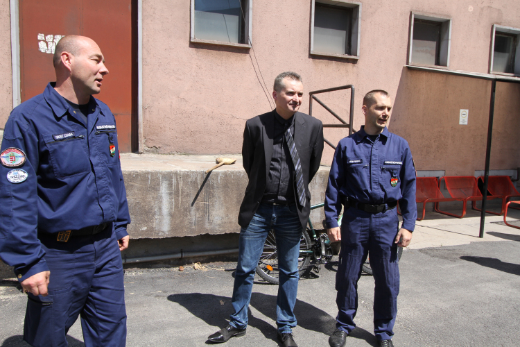 Polgármesteri látogatás a Tűzoltóknál