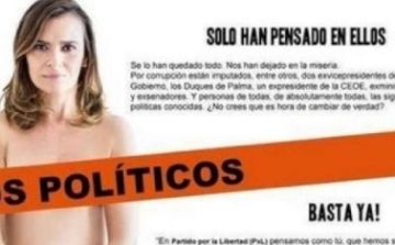 Meztelenül pózol a választási plakáton egy baszk polgármester-jelölt