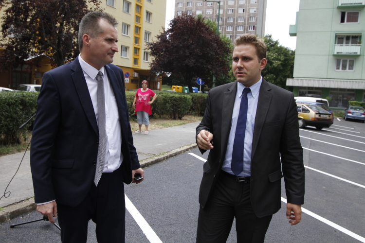 Derkovits parkoló átadása