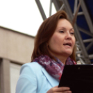 Móricz iskolások szereplése a Főtér avatásán