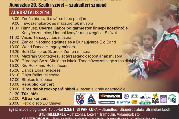 Ünnepi pezsgés a Szalki-szigeten