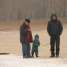 Korcsolyázás a szabadstrandnál