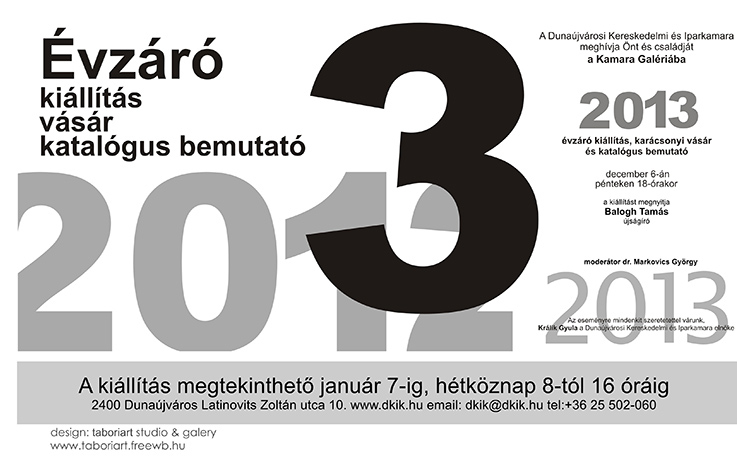 Kiállítás, vásár, katalógus bemutató - megnyílt az évzáró tárlat