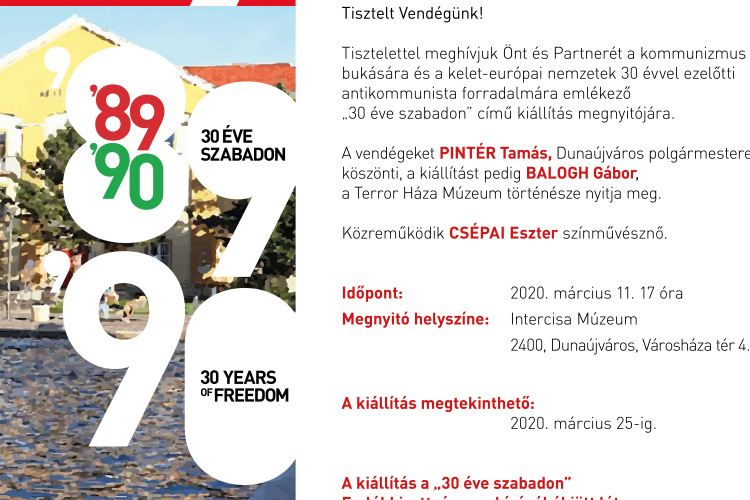 30 éve szabadon