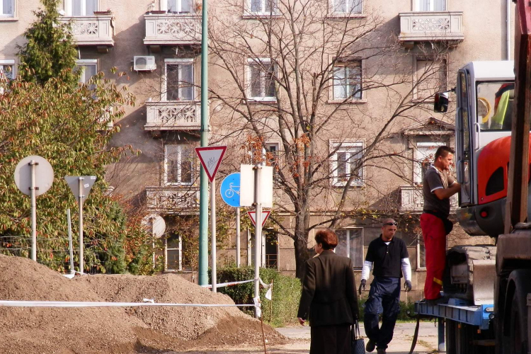 Városközpont építése: egyszerre öt területen folyik a munka