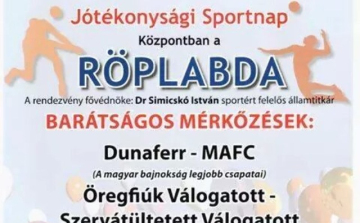 Jótékonysági mérkőzésen vesznek részt a röpisek