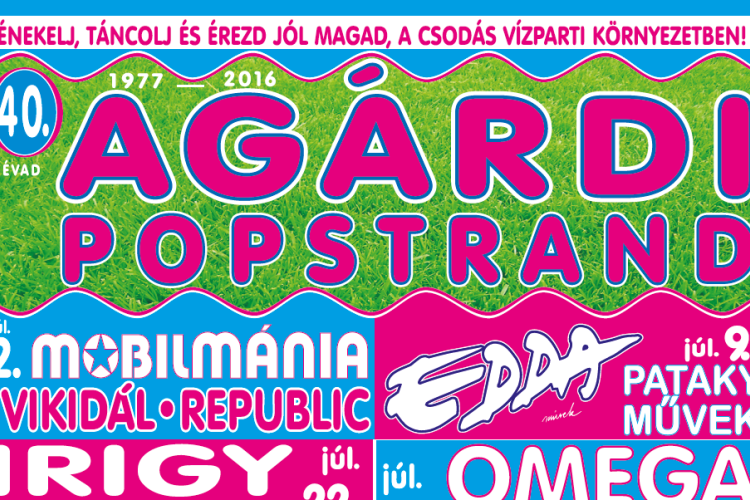 Agárdi Popstrand - MŰSORVÁLTOZÁS!