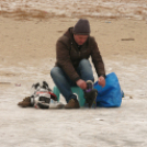 Korcsolyázás a szabadstrandnál