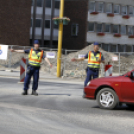 Forgalom elterelés, építkezés