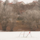 Korcsolyázás a szabadstrandnál