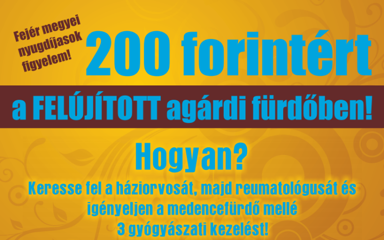 Kétszáz forintért az Agárdi Gyógy- és Termálfürdőbe?!