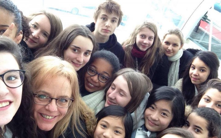 Francia diákok a Gárdonyiban