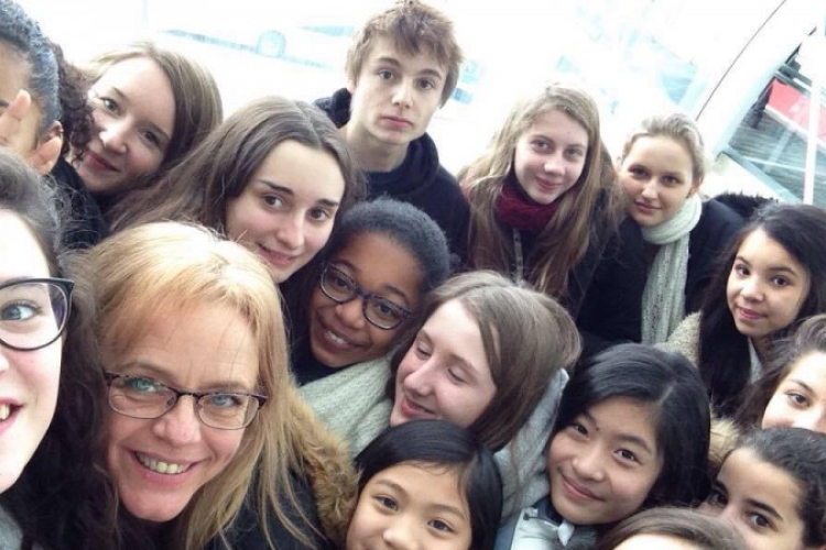 Francia diákok a Gárdonyiban