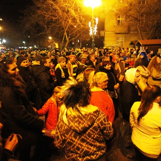 Szilveszter a Dózsa téren