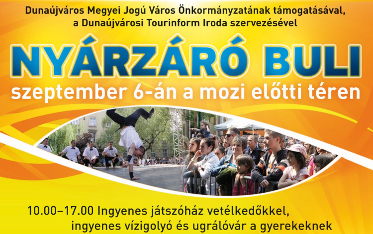 Nyárzáró mulatság a mozi előtti téren