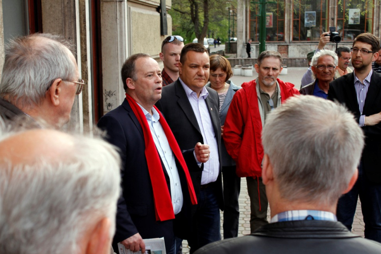 Szanyi Tibor is városunkban kampányolt