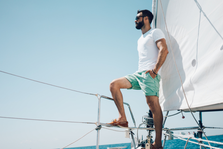 Outfit ötletek férfiaknak rövidnadrággal